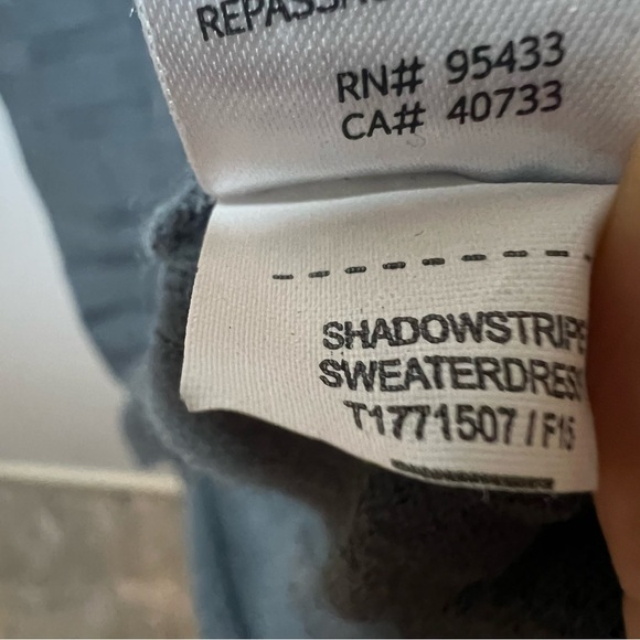 Toad & CO Womens Crew Neck Merino Blend Sweater Dress Sz XS Gray Lightweight - Picture 7 of 9